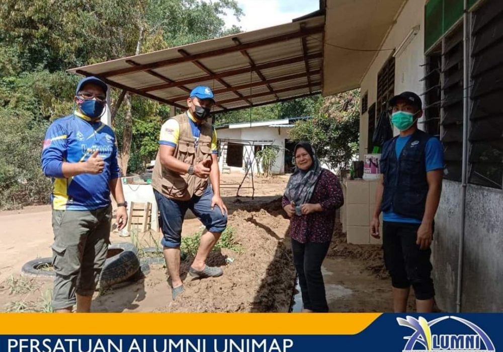 unimap hantar bantuan banjir yan kedah